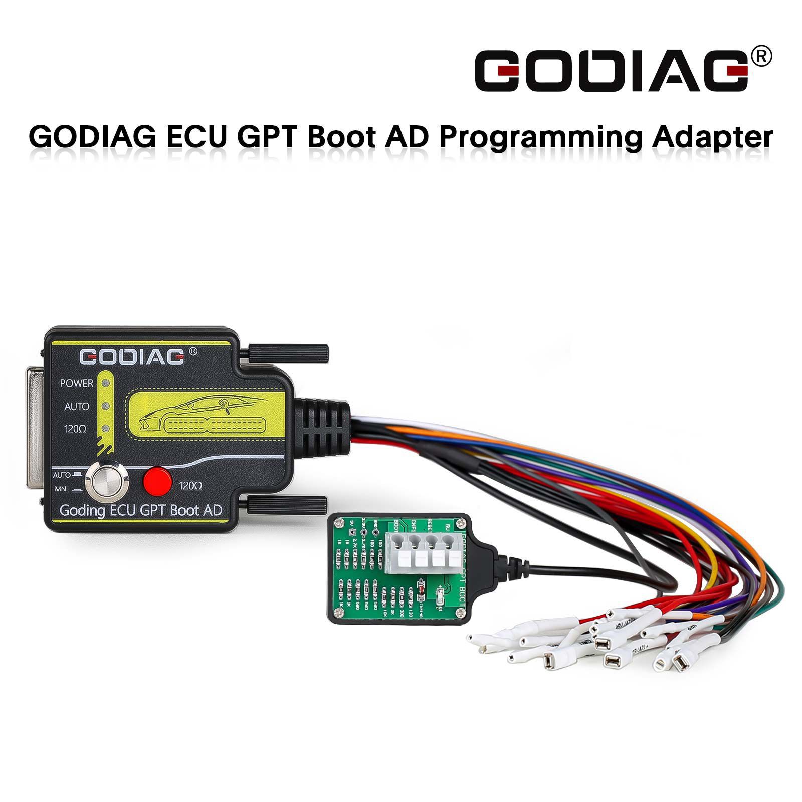 2023 godiag ECU GPT Boot ad connecteur pour ECU lecture et écriture sans démontage compatible avec j2534 / openport / pcmflash / foxflash / fc200