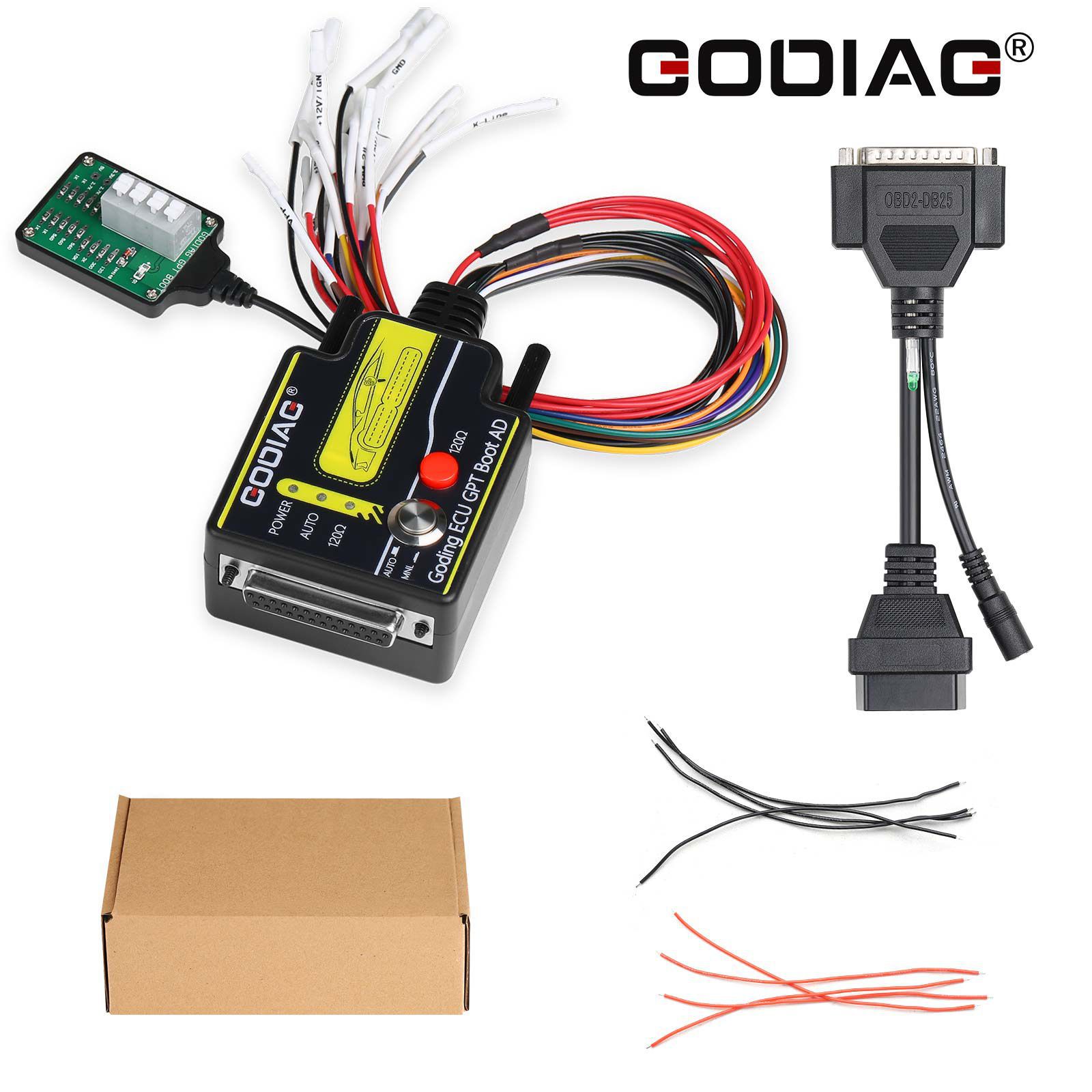 2023 godiag ECU GPT Boot ad connecteur pour ECU lecture et écriture sans démontage compatible avec j2534 / openport / pcmflash / foxflash / fc200