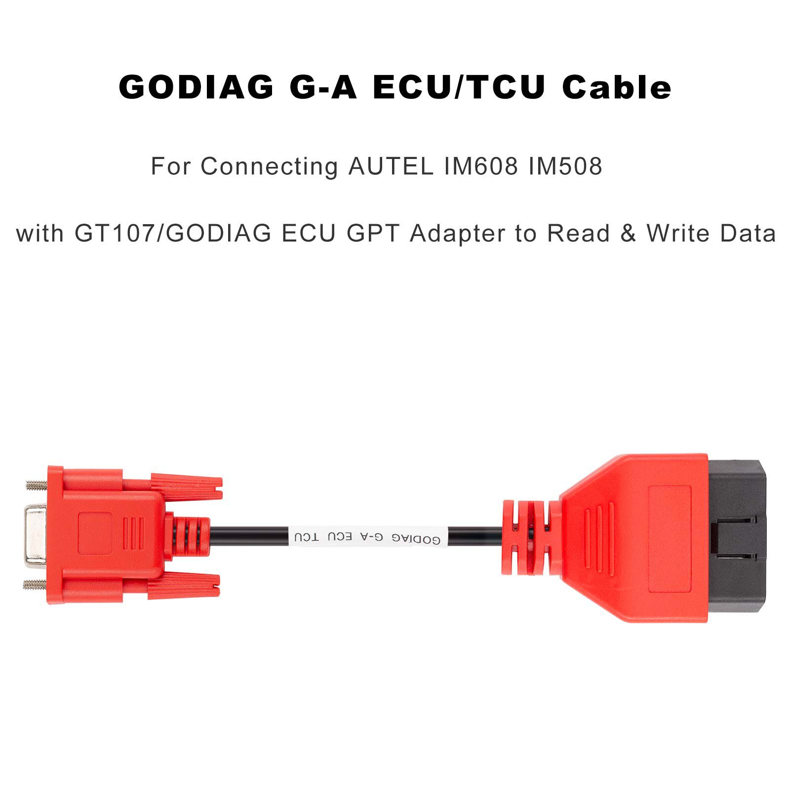 2025 GODIAG G-A ECU/TCU câble pour connecter AUTEL IM608 IM508 avec GT107/GODIAG ECU GPT adaptateur pour lire et écrire des données