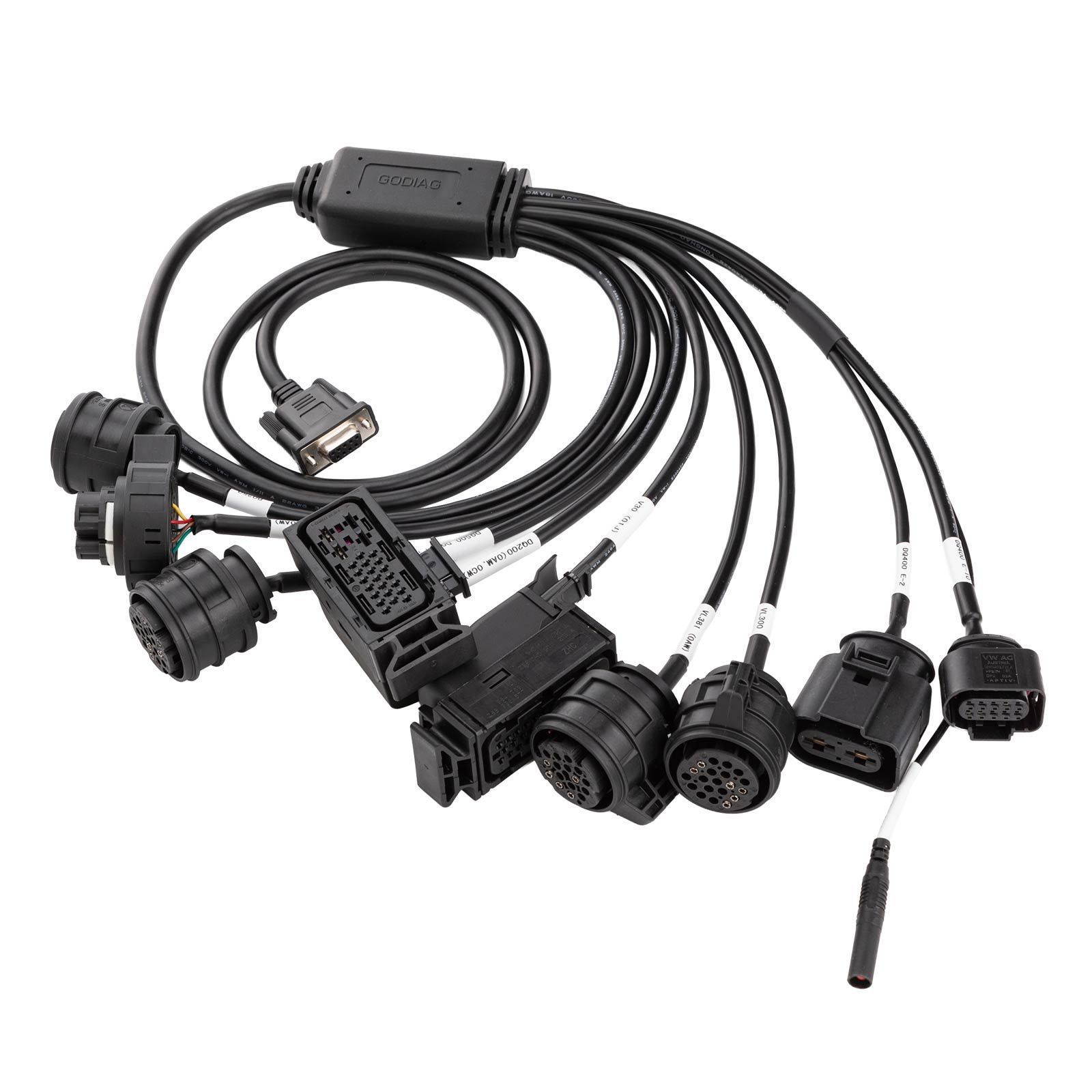 GODIAG câble de boîte de vitesses 8-en-1 ensemble pour V-A-G V30 / DQ200 / DL501 / VL300 / VL381 / DQ500 / DQ250 / DQ380 / DQ381 / DQ400E