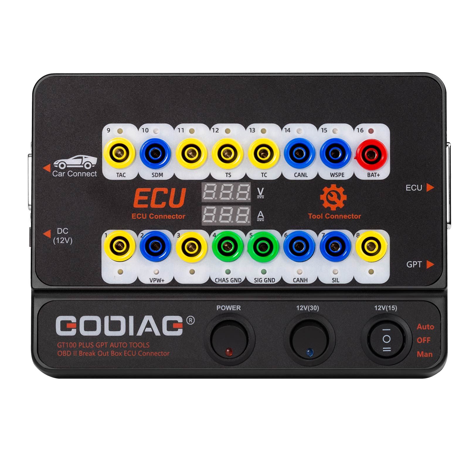 2025 GODIAG GT100 PLUS GPT ENET DOIP 24V-12V AUTO TOOLS OBD II Break Out Box ECU Connector