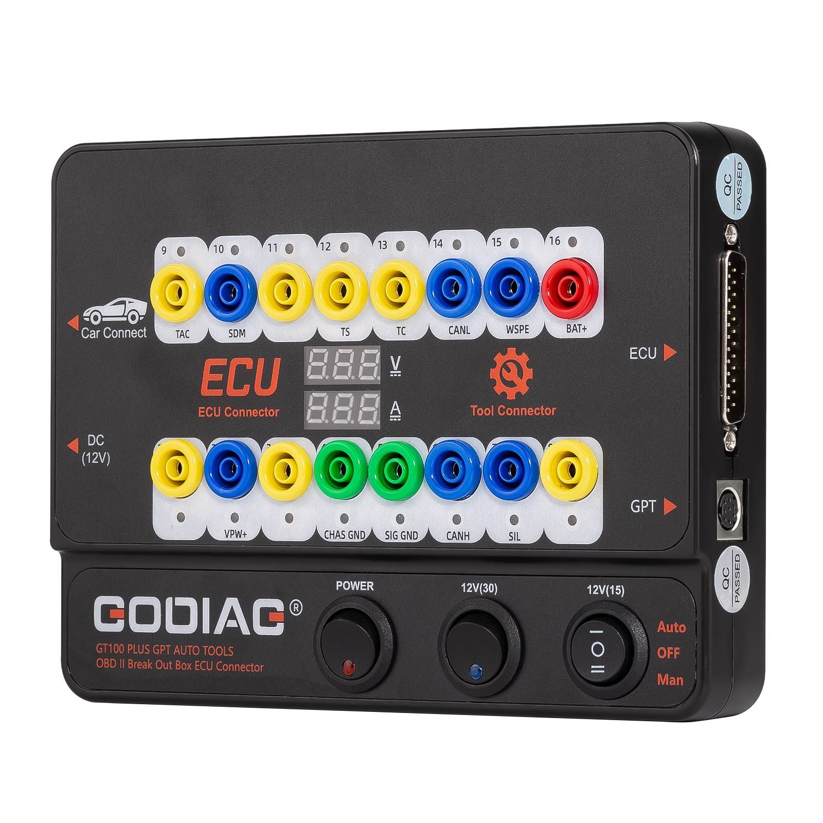 2025 GODIAG GT100 PLUS GPT ENET DOIP 24V-12V AUTO TOOLS OBD II Break Out Box ECU Connector