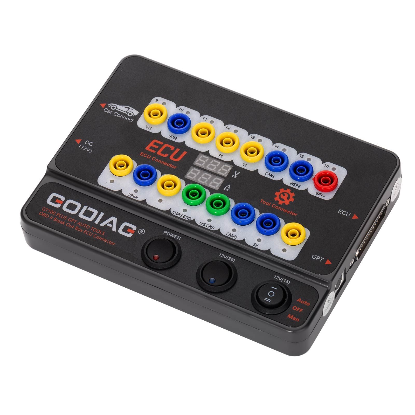 2025 GODIAG GT100 PLUS GPT ENET DOIP 24V-12V AUTO TOOLS OBD II Break Out Box ECU Connector
