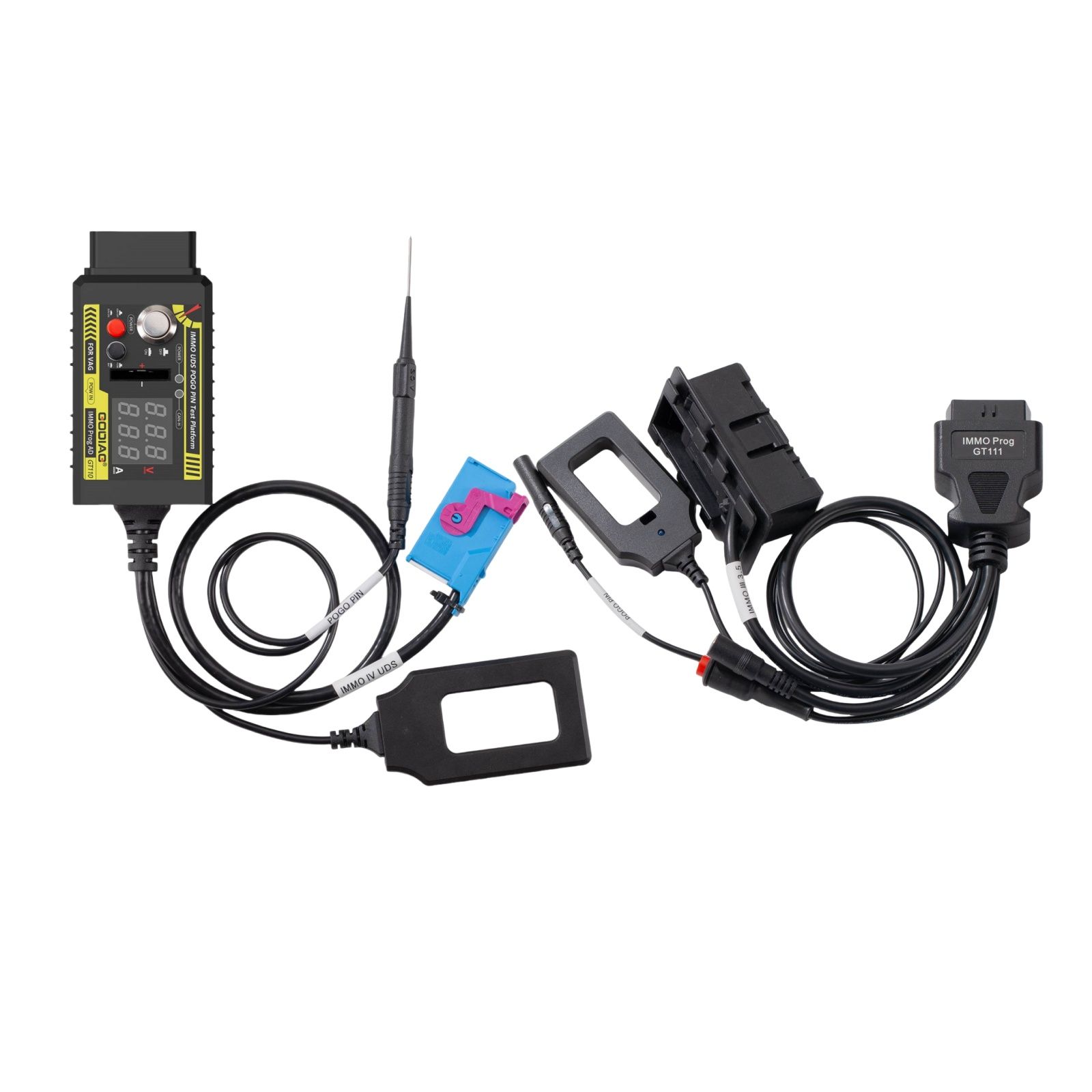 Plateforme d'essai GODIAG VAG GT110 plus GT111 CAN-Bus avec Pogo Pin pour tableau de bord VAG de 3e, 3,5e et 4e génération IMMO Key Matching