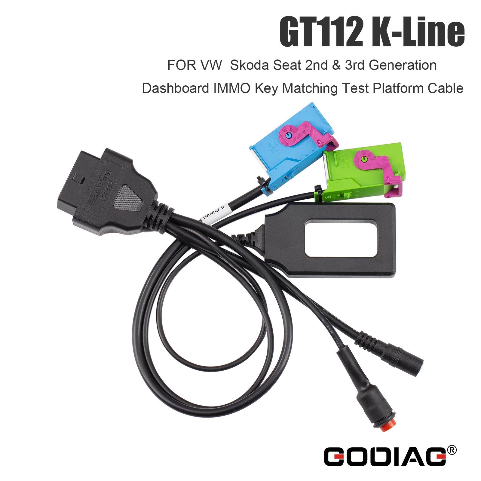 Plateformes d'essai GODIAG VAG Package complet GT110 GT111 GT112 GT114 pour tableau de bord VAG 2e/3e/3.5e/4e génération IMMO Key Matching
