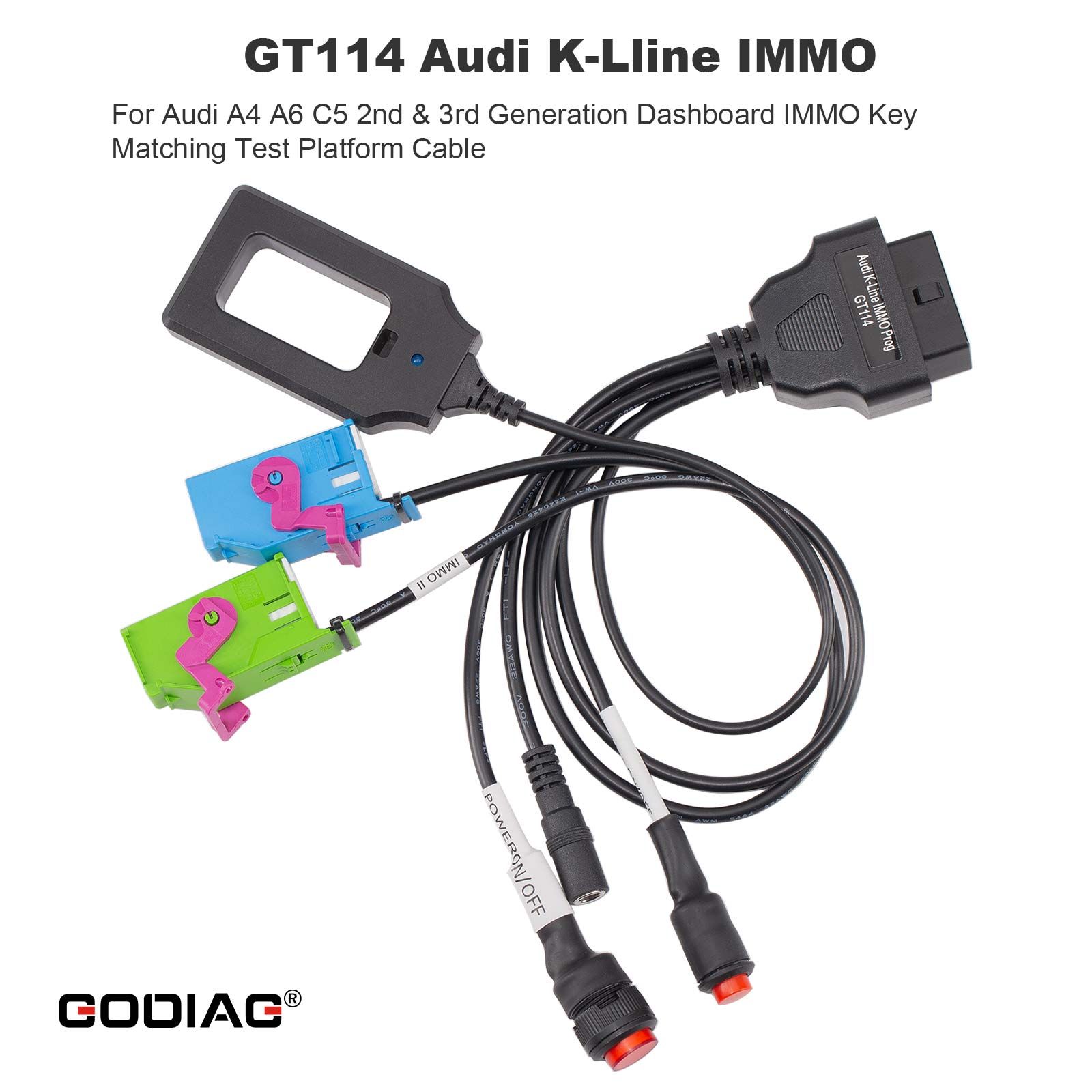 Plateformes d'essai GODIAG VAG Package complet GT110 GT111 GT112 GT114 pour tableau de bord VAG 2e/3e/3.5e/4e génération IMMO Key Matching