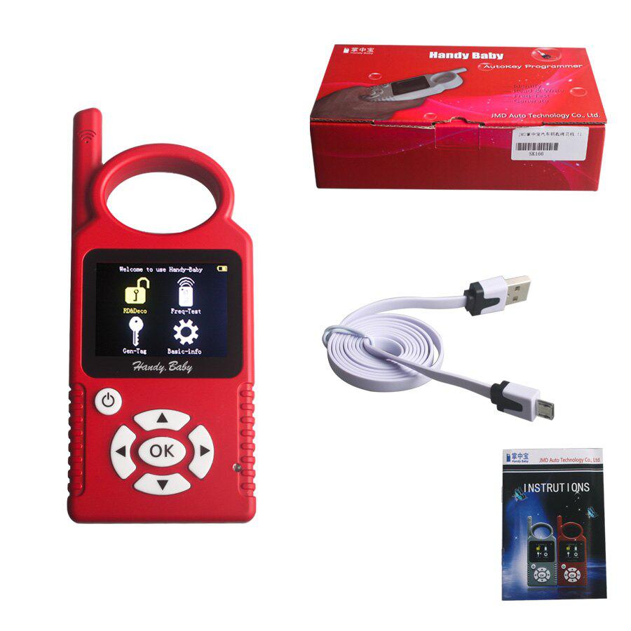 V8.8.9 Handy Baby Hand-held Car Key Copy Auto Key Programmer for 4D/46/48 Chips Support Multi-Languages