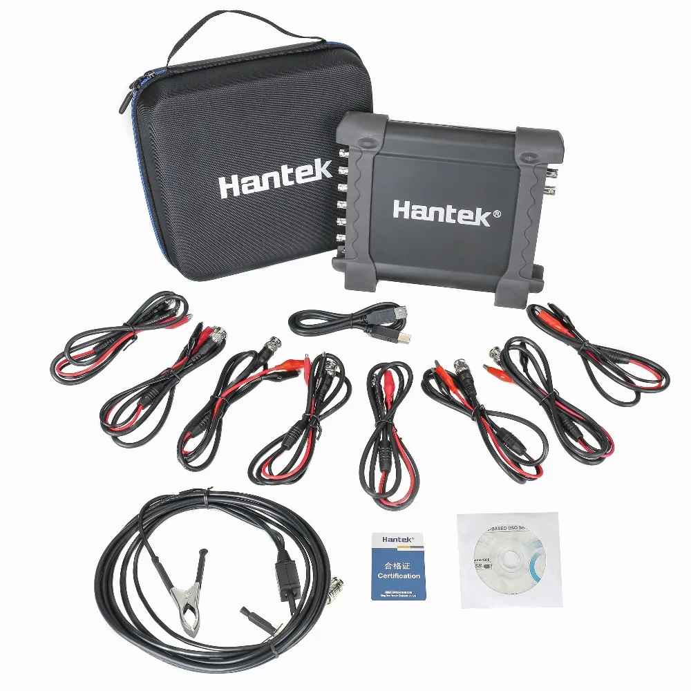 Hantek 1008c Oscilloscope automobile / DAQ / générateur programmable Oscilloscopes USB portatifs à 8 canaux avec sonde d'allumage automatique