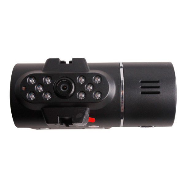 HD 720p nouveau tableau de bord à double objectif caméra automobile enregistreur de caméra embarqué DVR