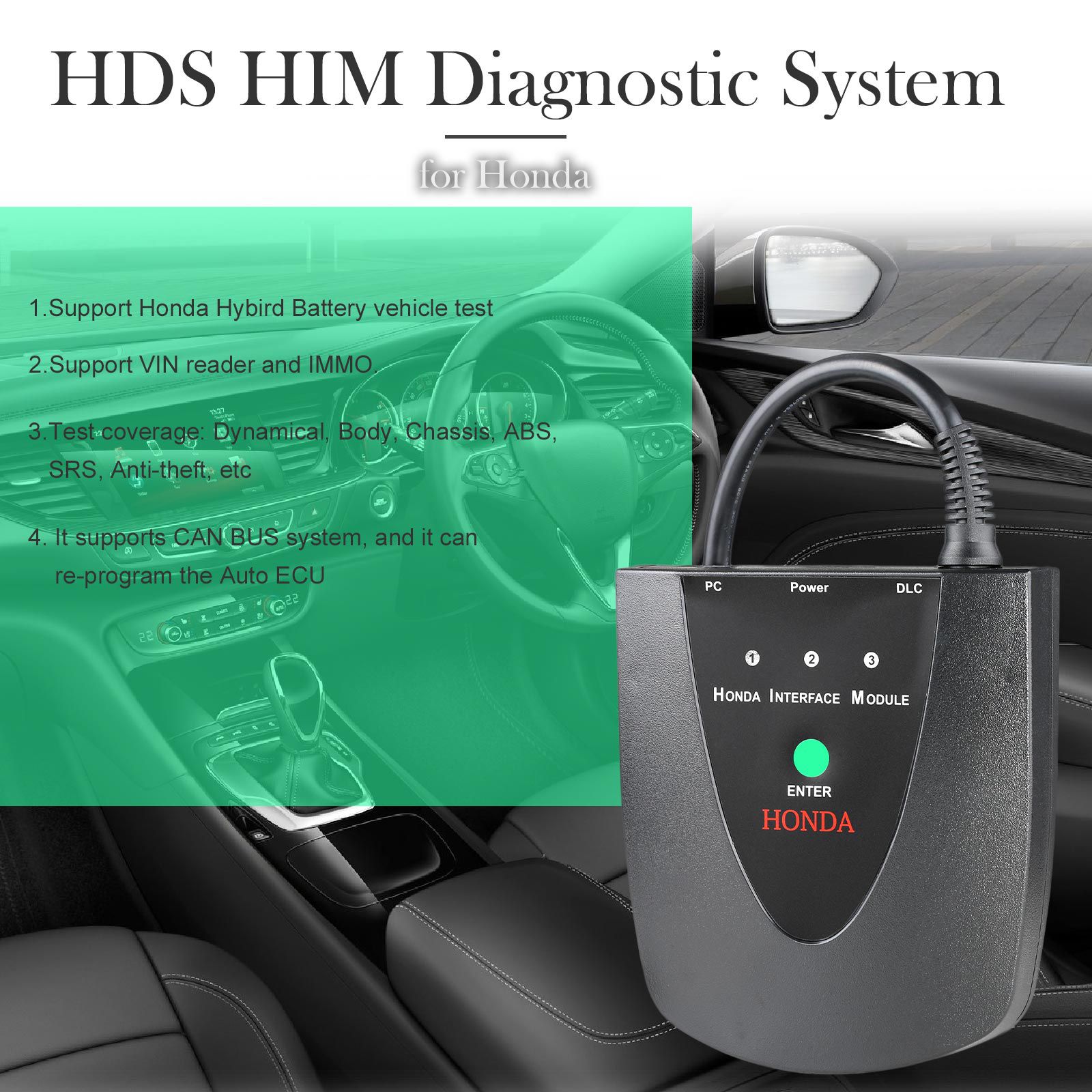 V3.104.024 HDS HIM Système de diagnostic pour Honda de 1992-2020