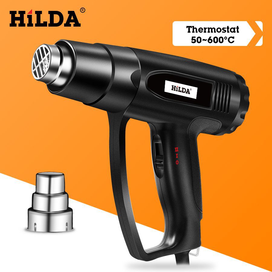 Hilda 2000w Hot Air Gun, 2 thermostats réglables, Advanced Electric Hot Air Gun 220V Electric Tool
