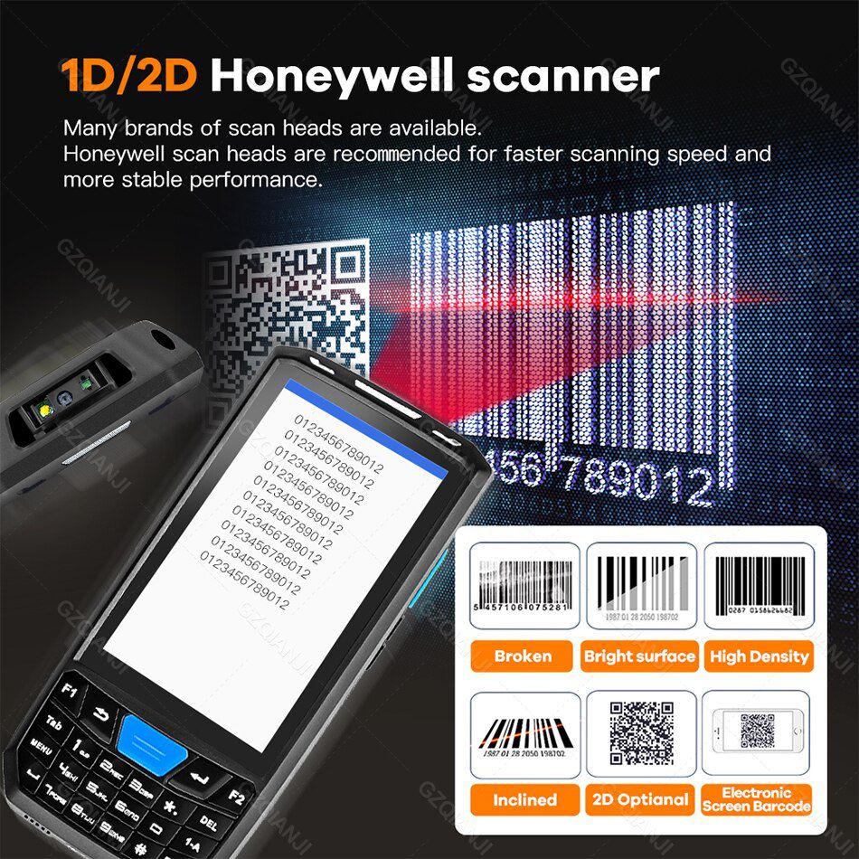 Honeywell 1D 2D Android 9 PDA robuste handterminal PDA Data collector QR bar code scanner Inventory Wireless 4G GPS pos PDA