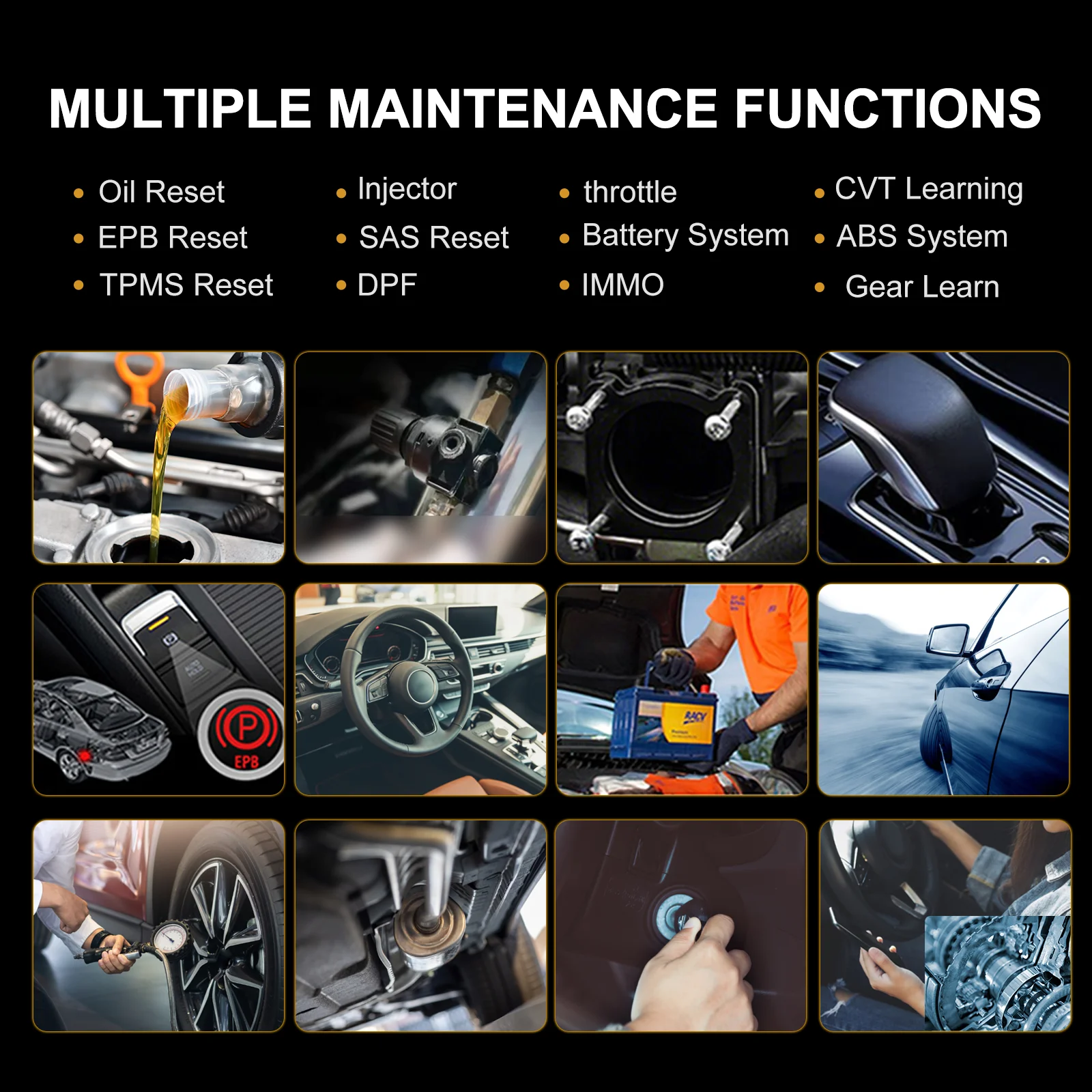 HUMZOR NexzDAS ND326 outil de diagnostic de voiture système complet OBD2 scanner clé programmeur voiture vérifier lecteur de code moteur TPMS EPB SAS réinitialiser