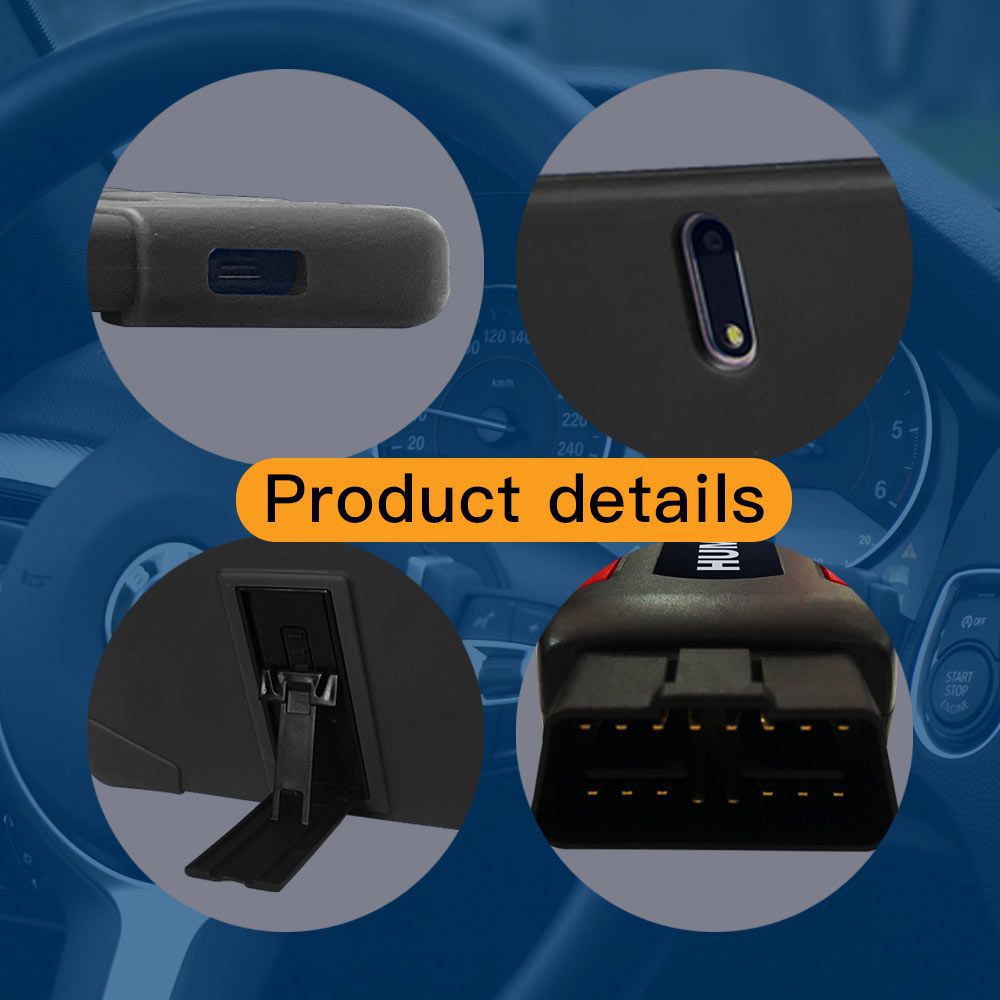 Humzor nexzdas nd606 plus outil de diagnostic automatique intégré essence et diesel OBD2 scanner pour voitures et camions lourds