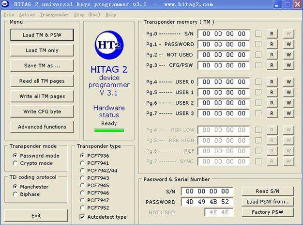 Hitagv3.1 logiciel programmeur