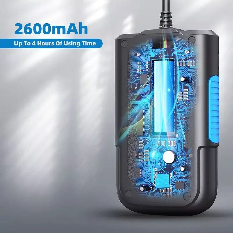 Nouvelle caméra endoscopique industrielle 8MM lentille 2,4 pouces IPS écran Borescope HD1080P câble rigide imperméable LED lumières 2600mAh batterie