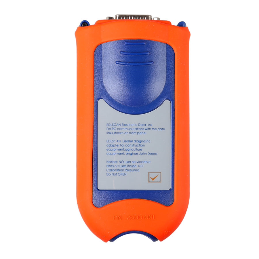 Service Advisor EDL V2 Kit de diagnostic électronique de camion de liaison de données pour John Deere avec logiciel libre 4.0AG, 4.0 CCE, 2.8 CF