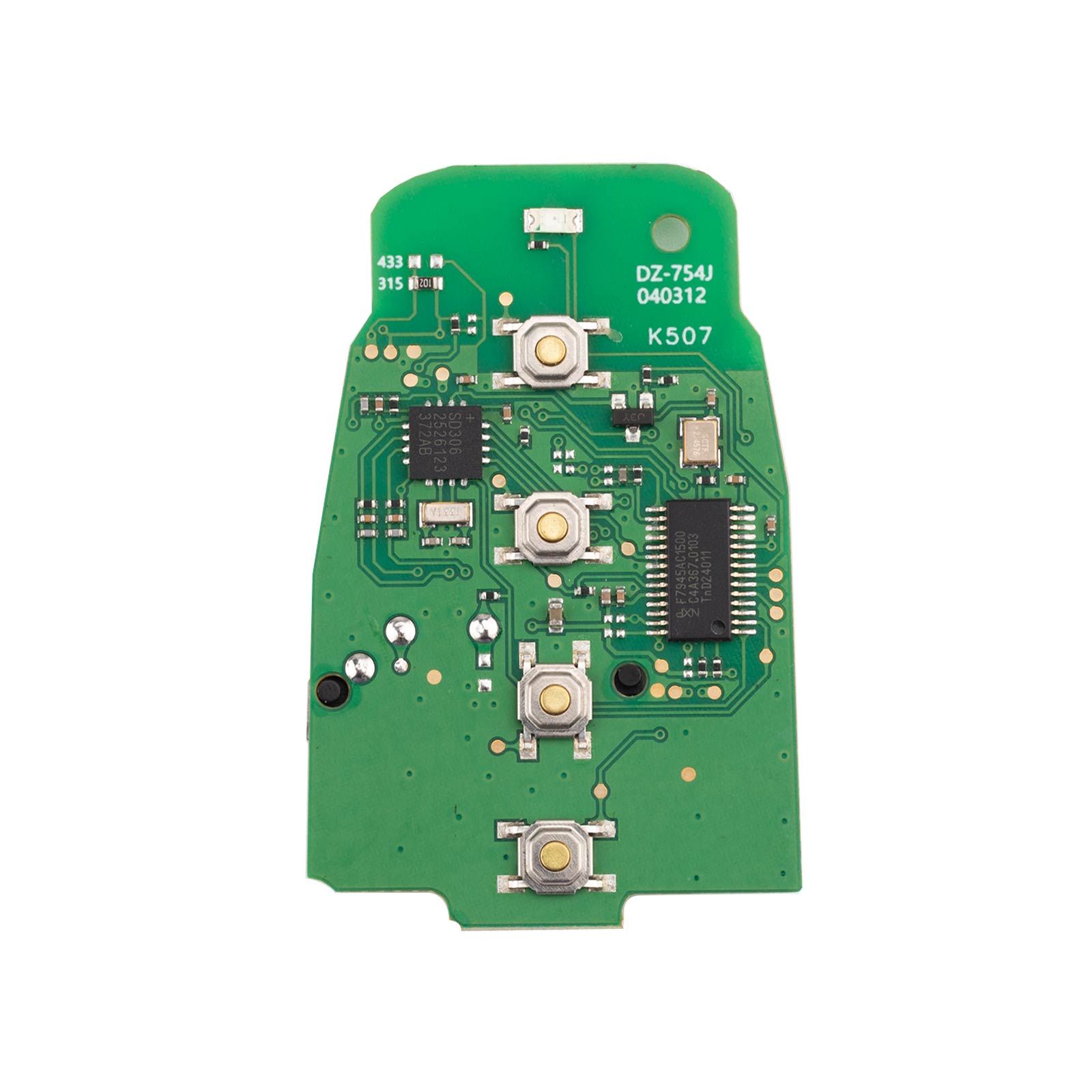 La carte KEYDIY DZ-754J prend en charge 315 MHz et 433 MHz