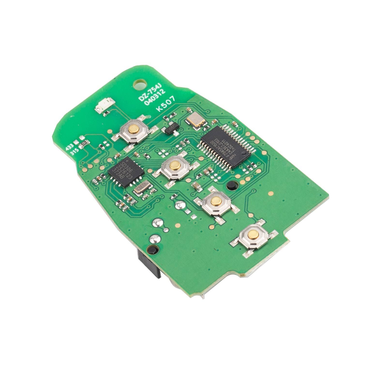 La carte KEYDIY DZ-754J prend en charge 315 MHz et 433 MHz