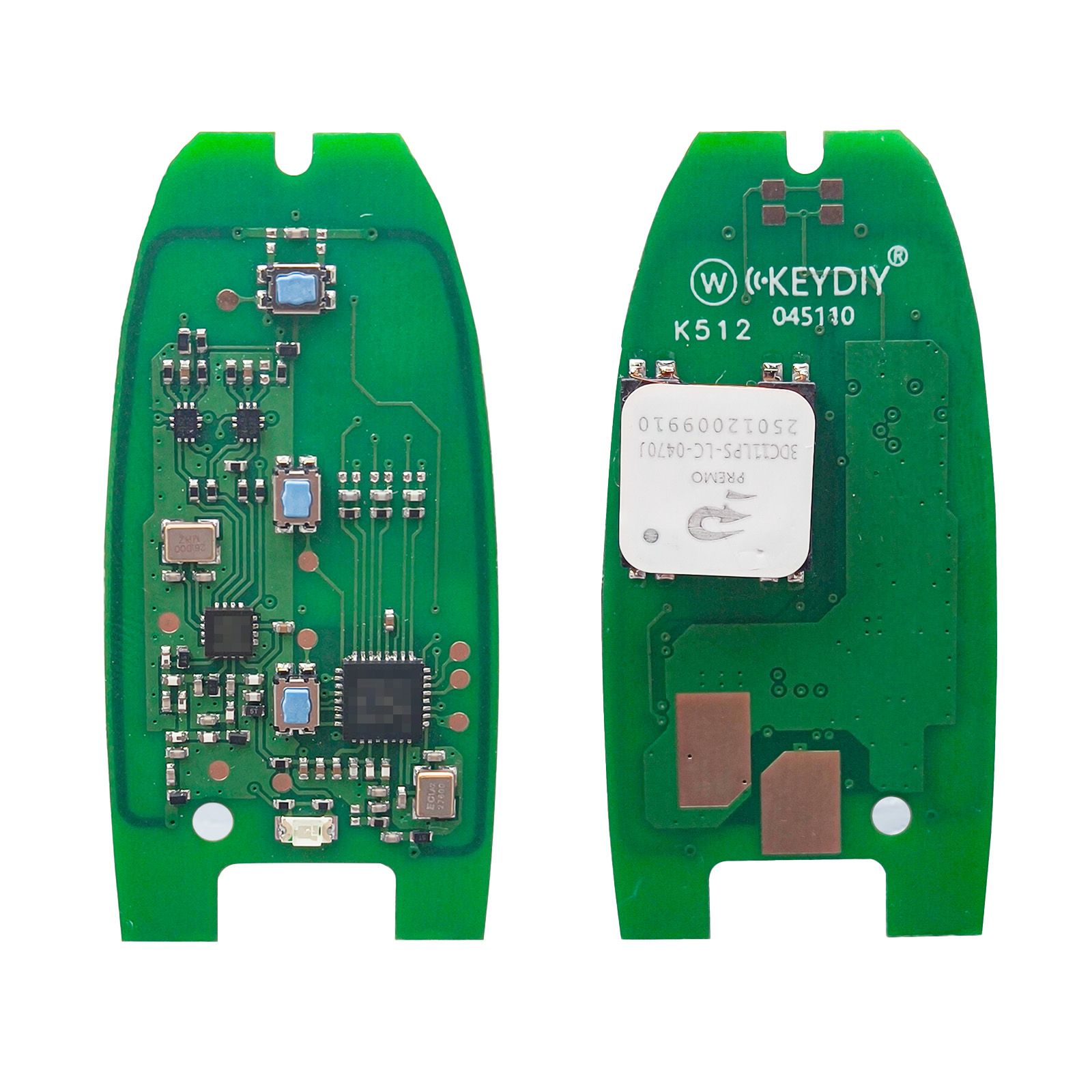 Clavier PCB KEYDIY FGB08 2026 avec coque pour Volkswagen, Audi ZA und FGA – Programmation compatible MQB 5D