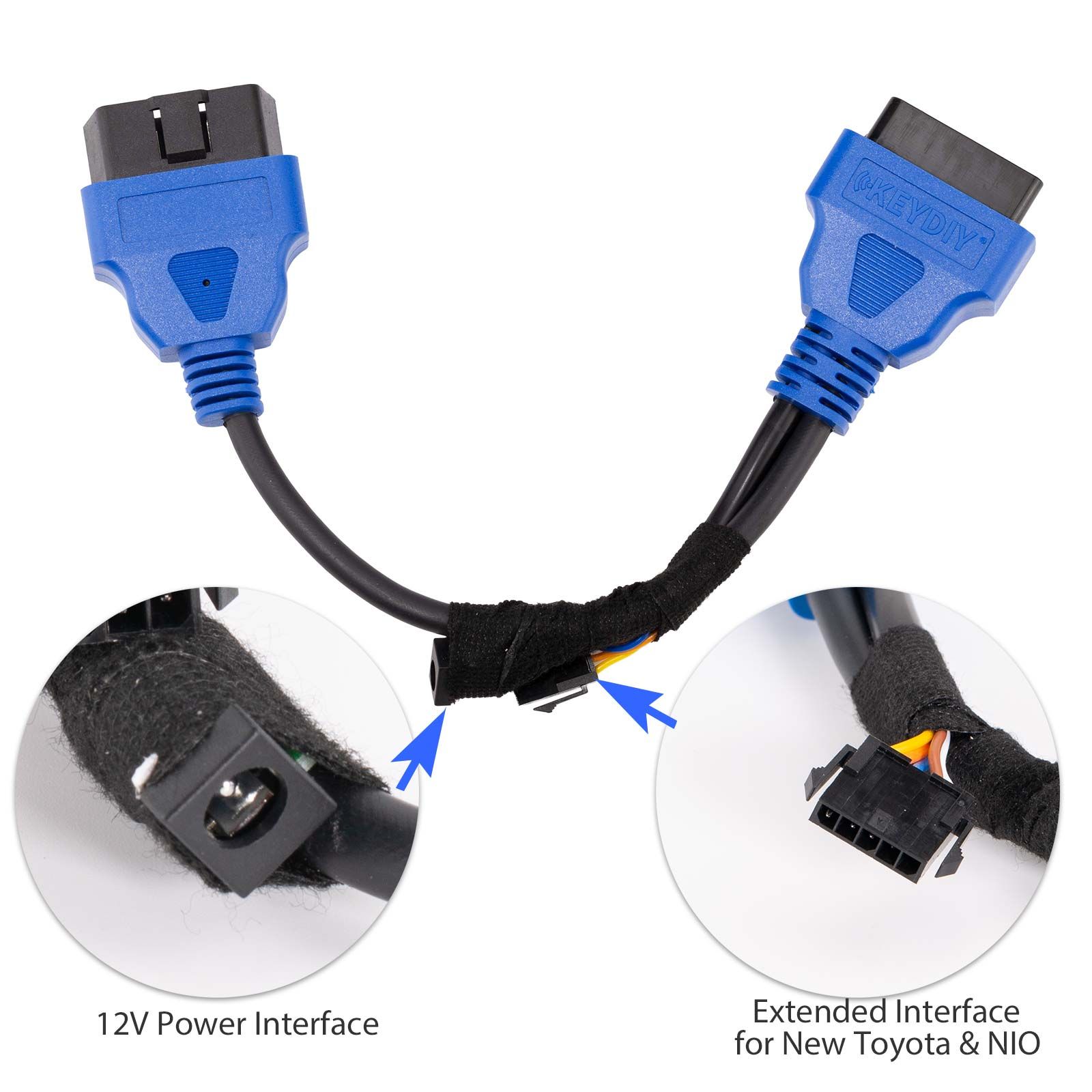 Câble d'extension OBD KEYDIY 2026 pour véhicules Ford après 2018 – Perte totale de clés, remise à zéro d'alarme et contournement avec KD X4