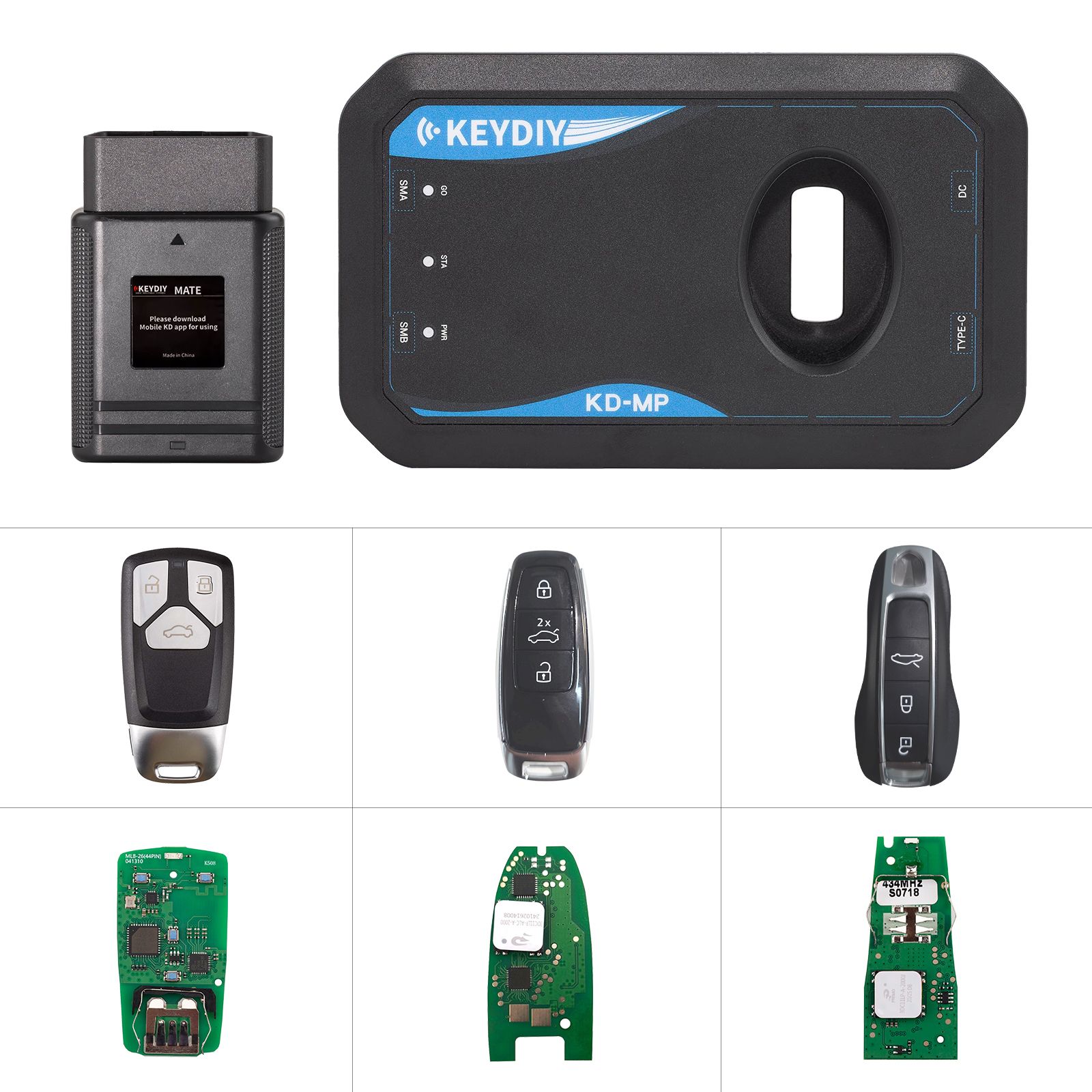 Kit promotionnel KEYDIY KD-MP 5-en-1 Télécommandes KEYDIY KD-MP + KD-MATE + MLB08 + MLB19 + MLB26