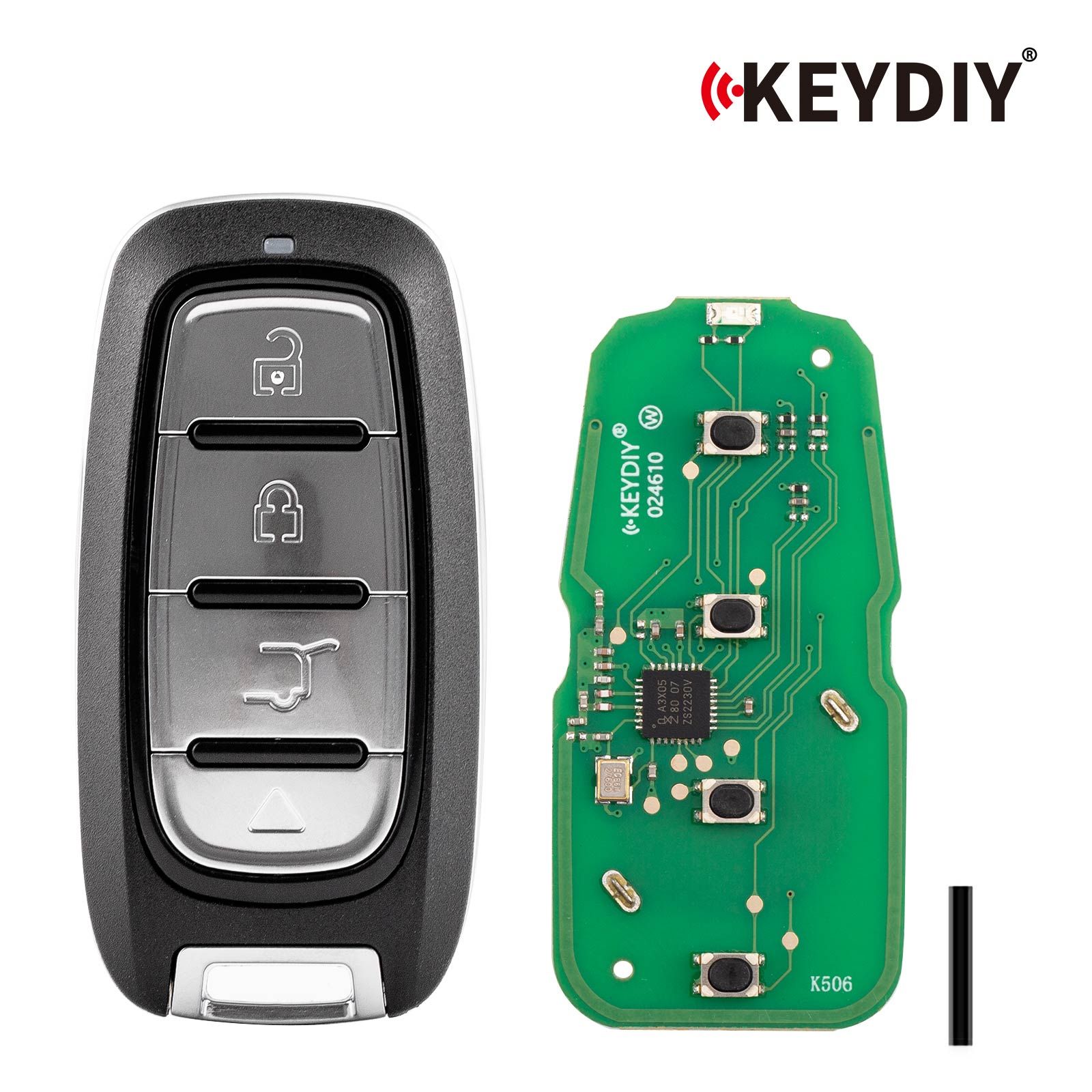 Clé à distance intelligente universelle KEYDIY KD ZB27-4, 4 boutons pour Chrysler – Lot de 5 pièces