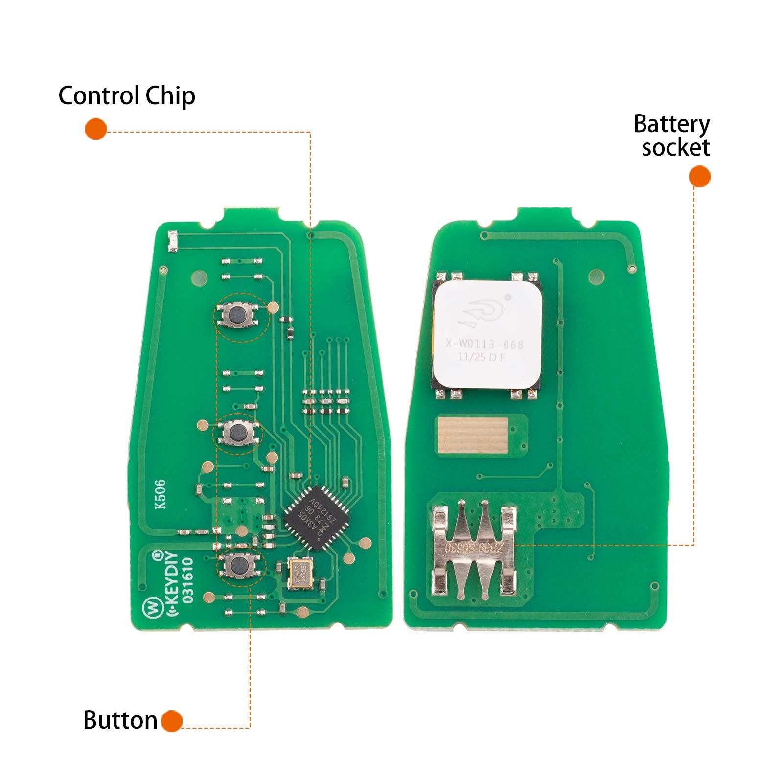 KEYDIY KD ZB39-3 clé à distance intelligente universelle 3 boutons pour Hyundai Type 5pcs / lot