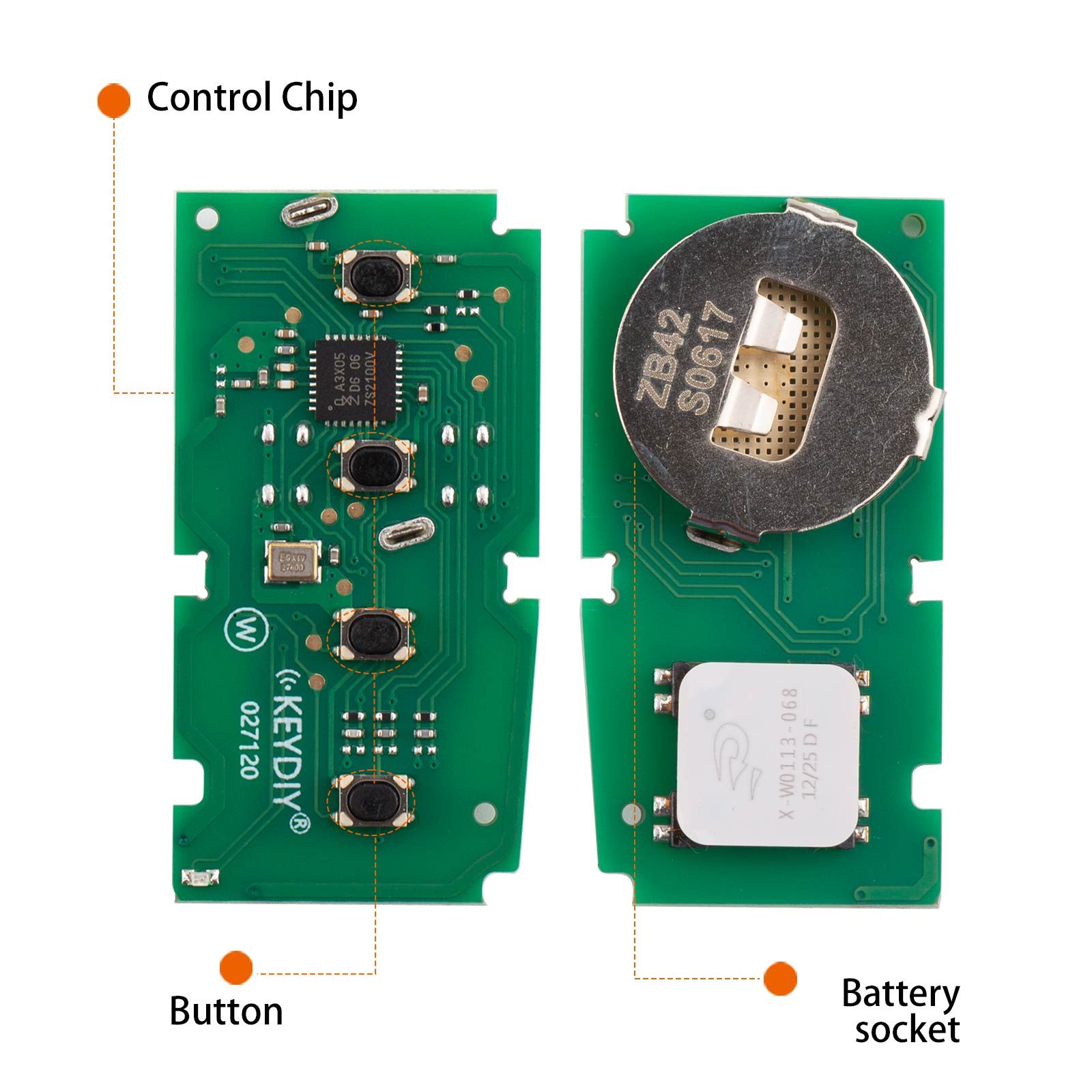 KEYDIY KD ZB42-4 Universal Smart Remote Key 3 + 1 Boutons pour Lexus Type 5pcs / lot