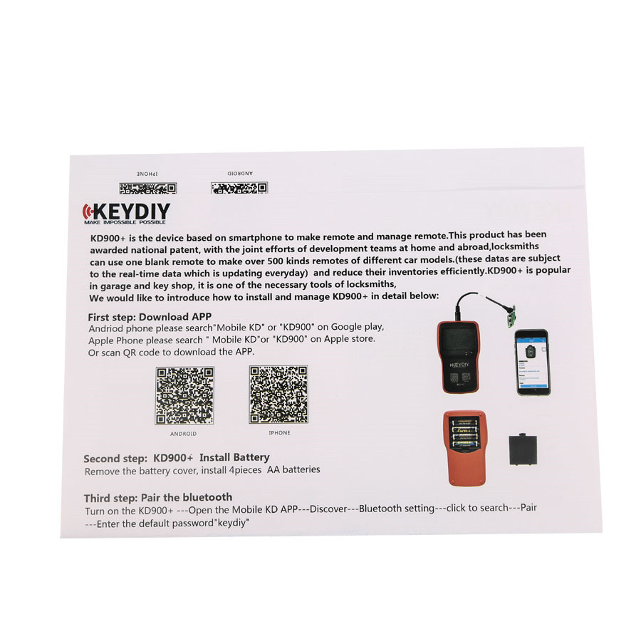 Original kediy kd900 + Mobile Remote Control Key Generator best tool