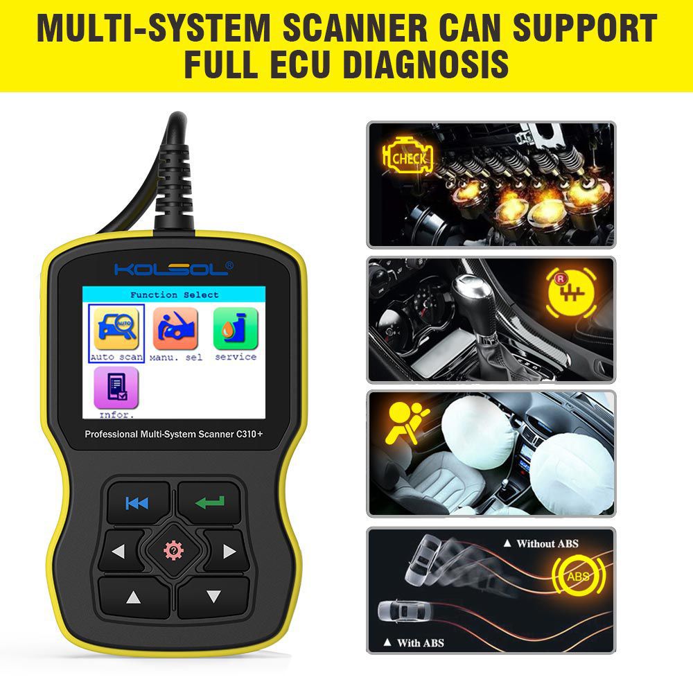 BMW kosol c310 scanner à l'échelle du système.