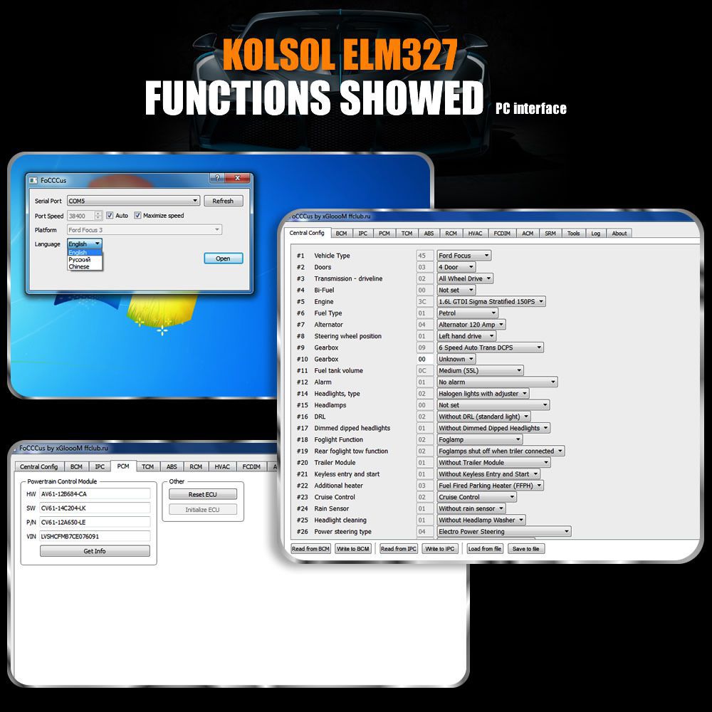 Kolsol elm327 WiFi OBD2 scanner v1.5 elm327 avec scanner de voiture de commutation