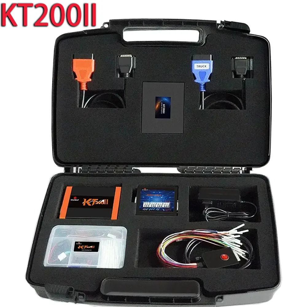 KT200II Programmateur d'ECU KT200 II TCU Programmateur Clone et Outil d'ajustement de puce KT200 V2 pour camion de voiture bateau de tracteur de moto