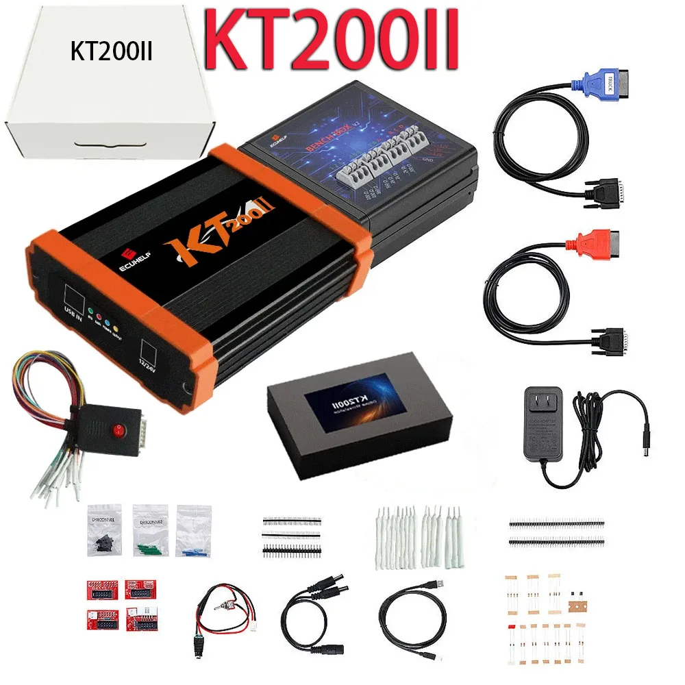 KT200II Programmateur d'ECU KT200 II TCU Programmateur Clone et Outil d'ajustement de puce KT200 V2 pour camion de voiture bateau de tracteur de moto