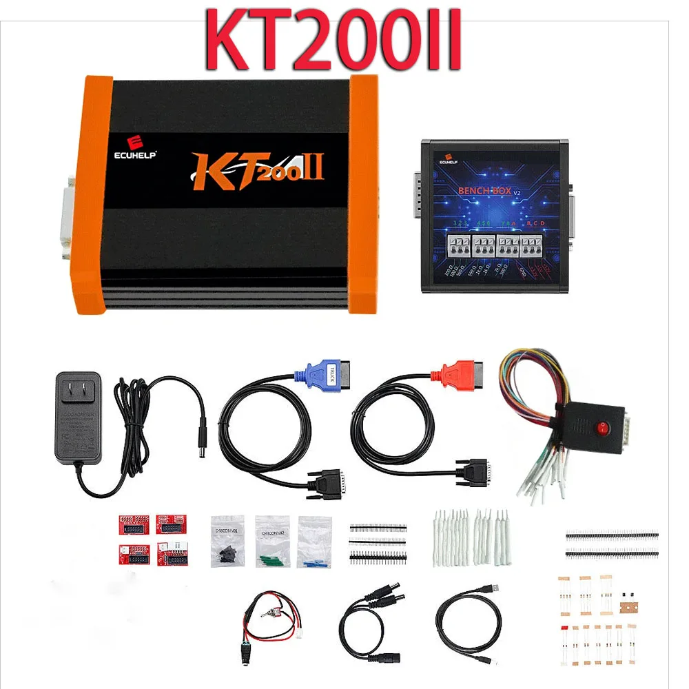 KT200II Programmateur d'ECU KT200 II TCU Programmateur Clone et Outil d'ajustement de puce KT200 V2 pour camion de voiture bateau de tracteur de moto