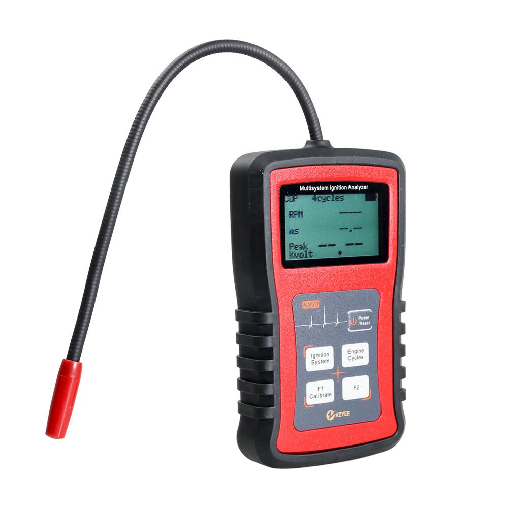Kzyee - km20 Multi - system Ignition analyser test instrument Measuring RPM Voltage Ignition Time for Automobile Fire bougie Test System check