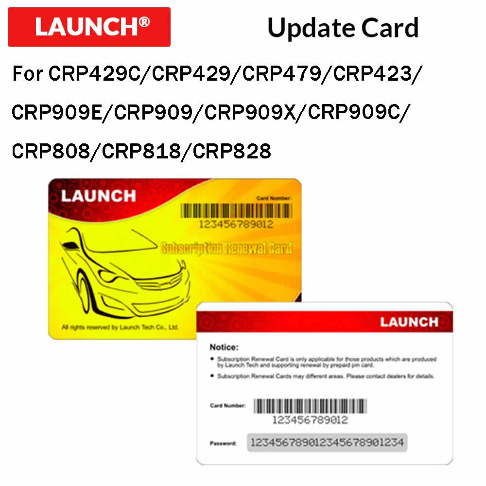 LAUNCH Original renouveler Carte Pin Carte Logiciel Mise à jour Carte Support pour X431 CRP429C CRP479 CRP469 X431 CRP423 CRP909E CRP909 CRP909X