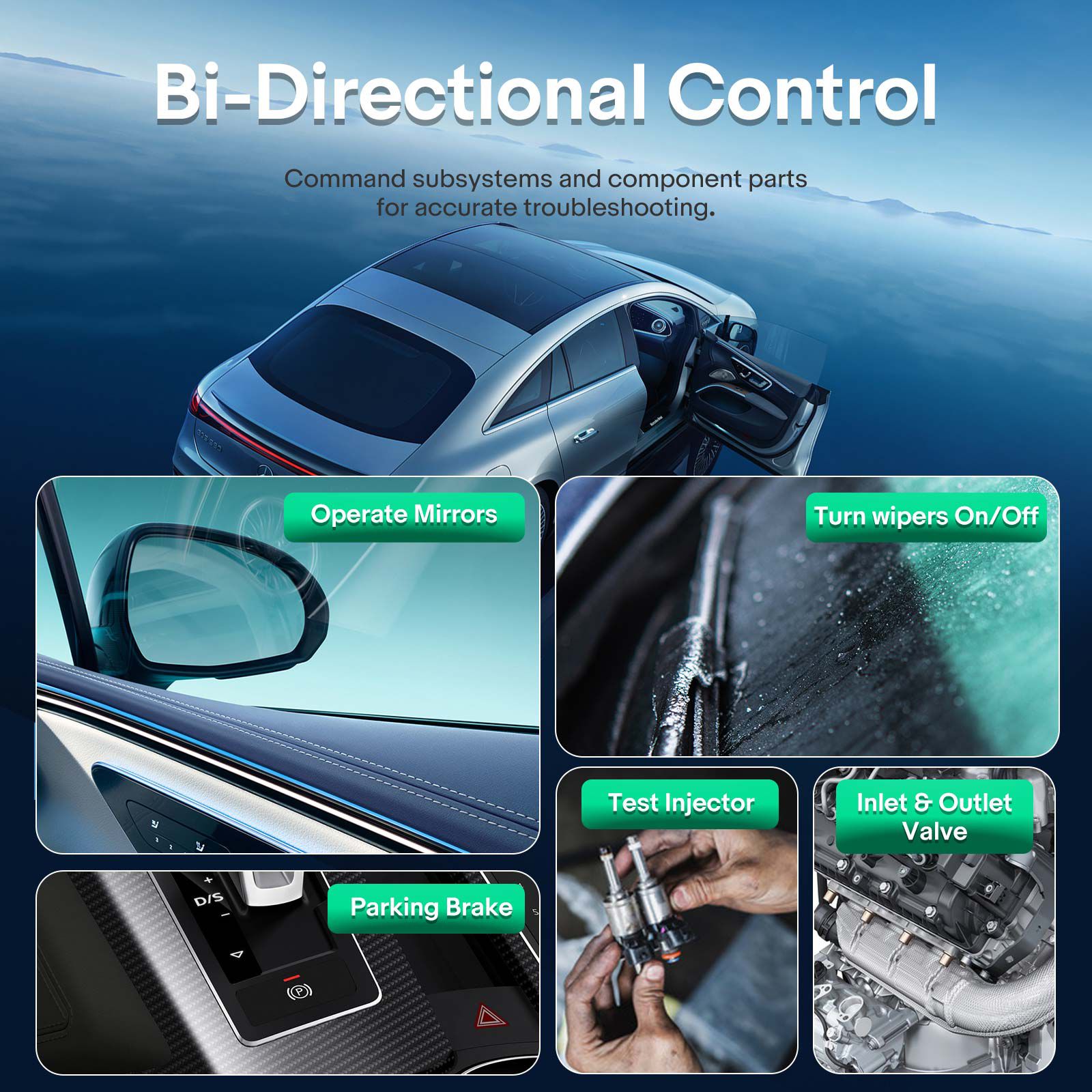 2025 Lancement du scanner de diagnostic CRP919 EV 43+ Fonctions de service pour les véhicules électriques Voitures de nouvelle énergie