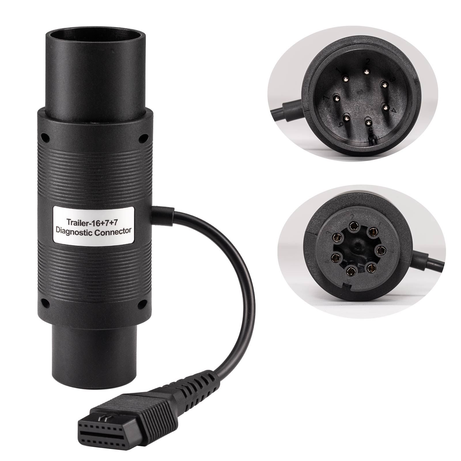 Lancement DBScar remorque-16 + 7 + 7 connecteur de diagnostic