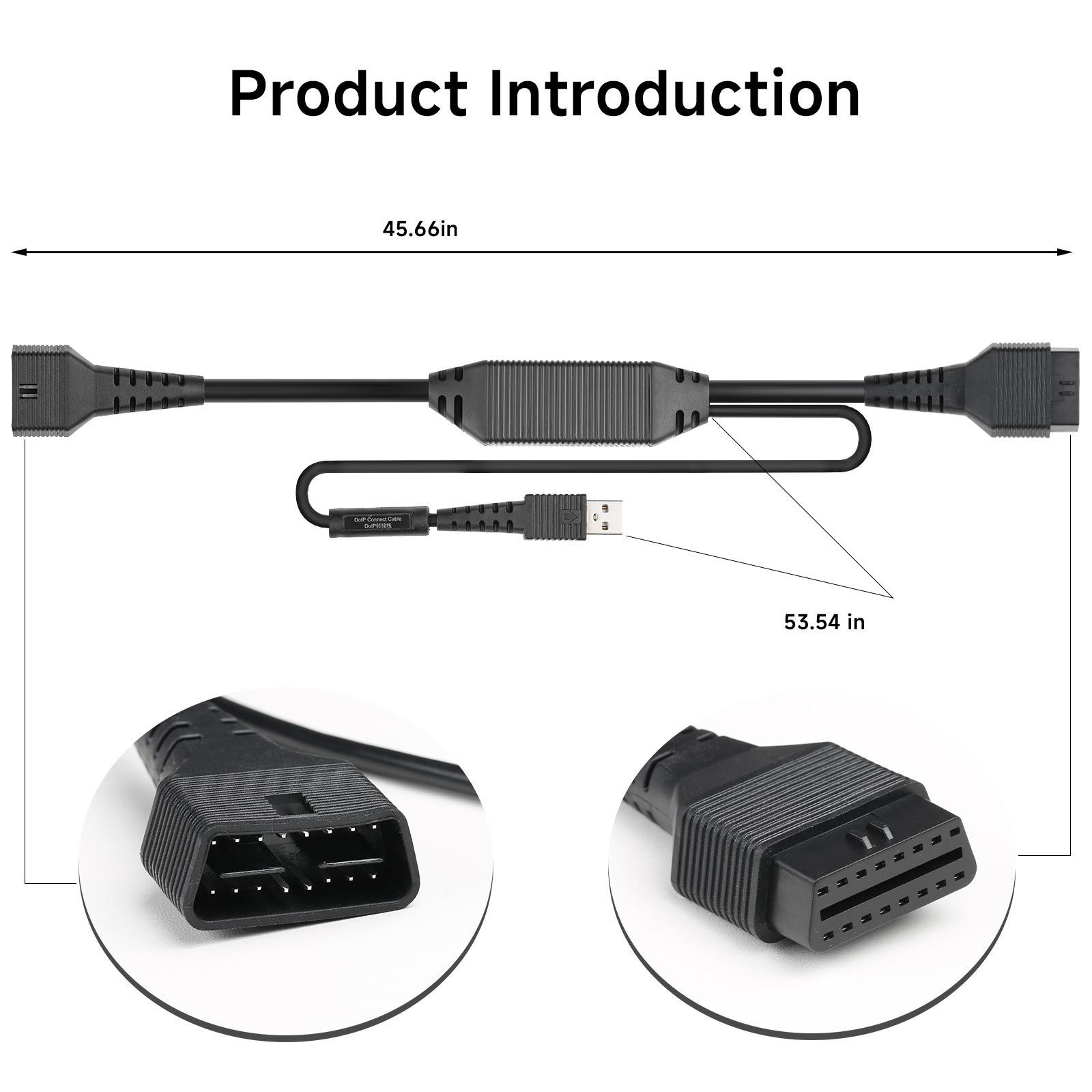 2024 lancement du câble adaptateur doip pour les appareils avec connecteur Bluetooth Car VII