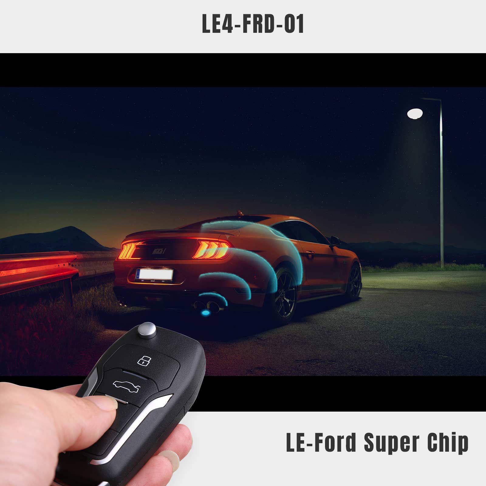 Lancer LE4-FRD-01 LE-Ford Super Chip Smart Key (pliant 4 boutons) 5pcs / lot