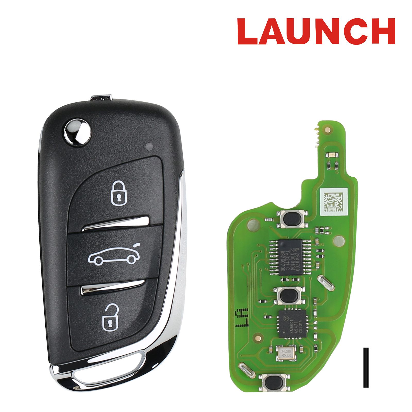 Lancer LN3-PUGOT-01 LN-Peugeot DS Smart Key (pliant 3 boutons) 5pcs / lot