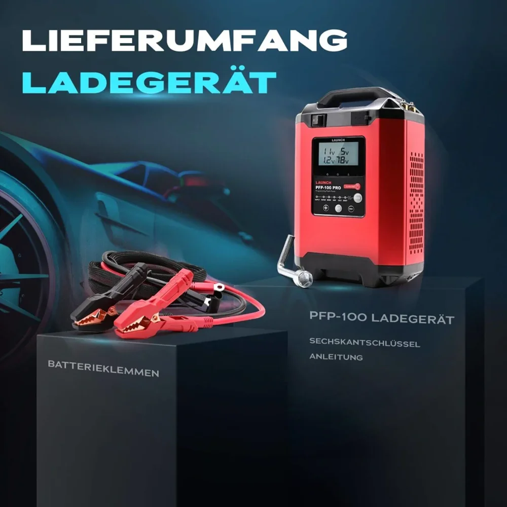 Lancer PFP100 Pro ECU Programmation Flash Power Auto Stabilisateur de tension Chargeur de batterie de véhicule pour réparation automobile