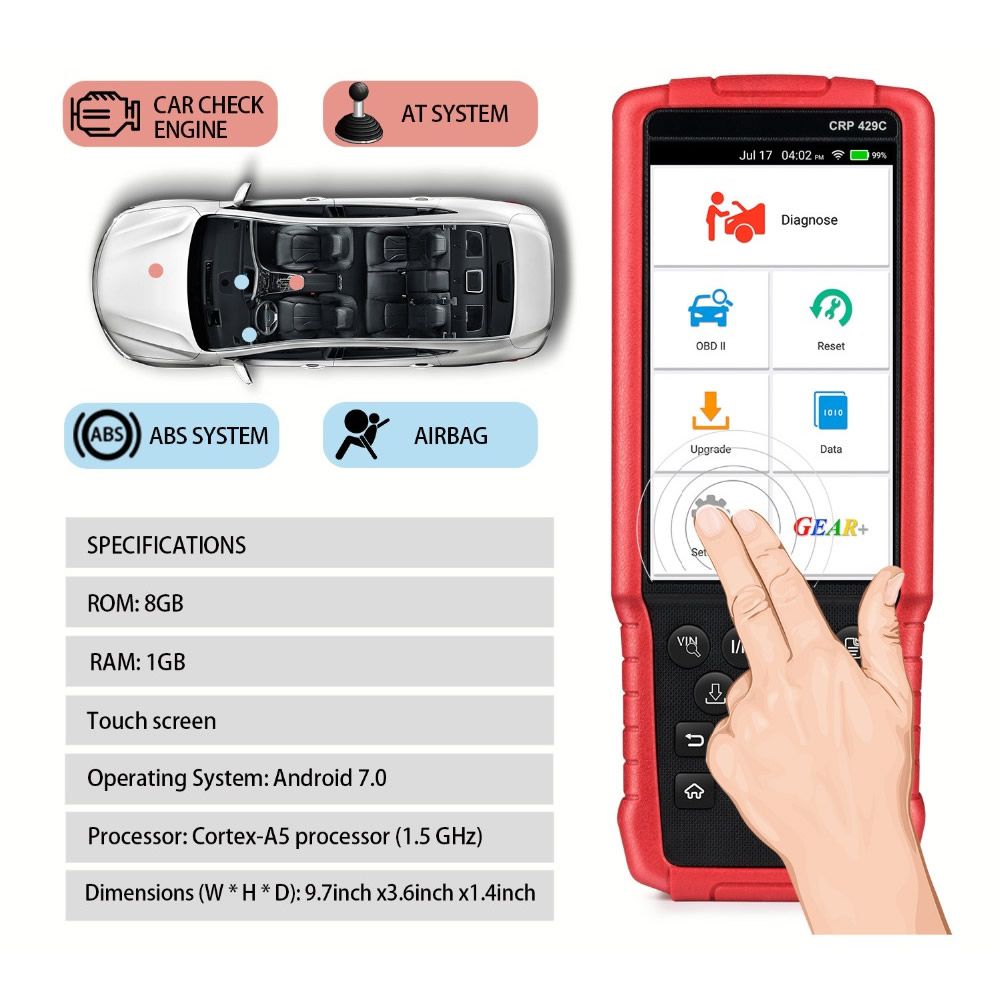 Automatic diagnostics tool for x431 crp429 Motor - crs4 / C OBD2 code scanner