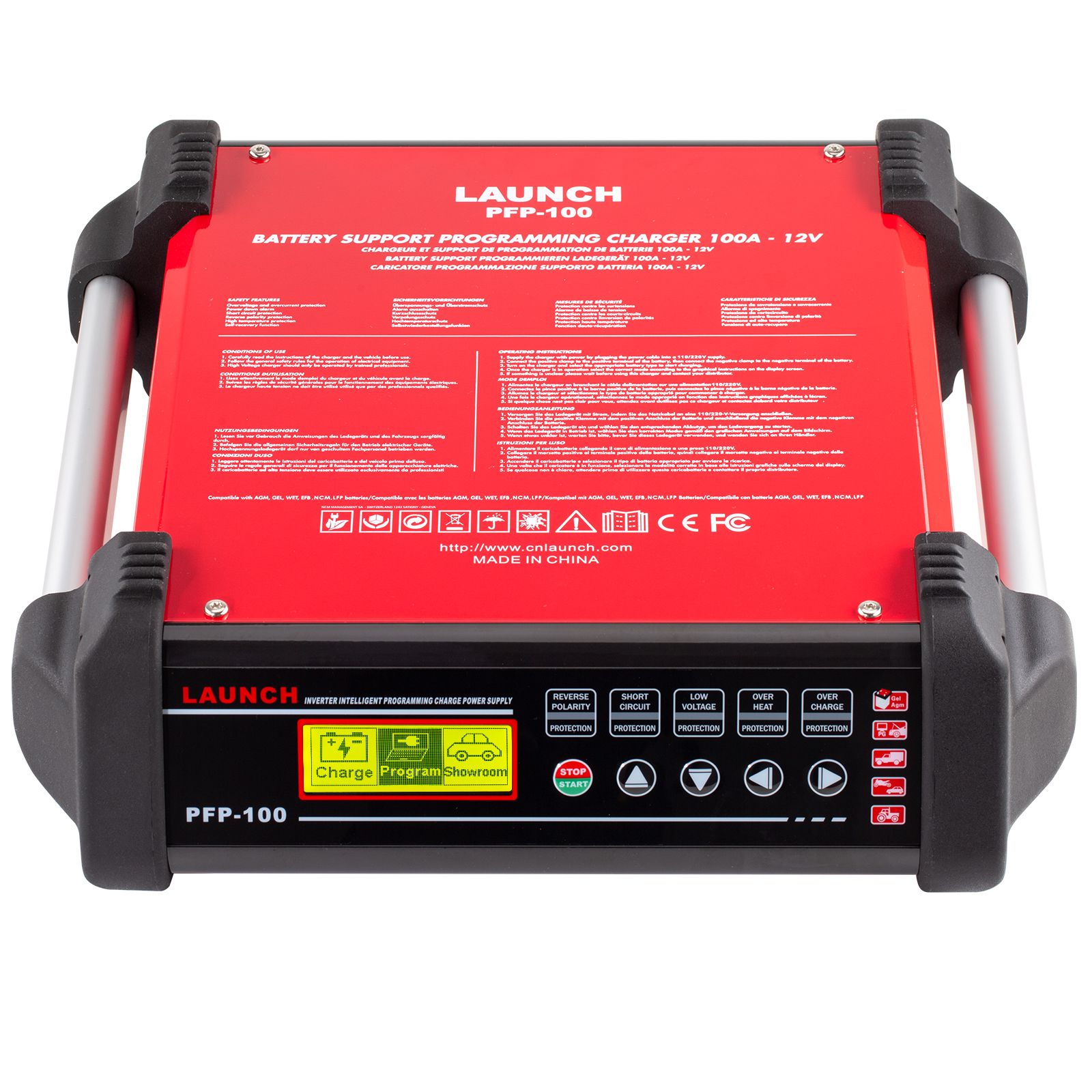 2025 LAUNCH PFP-100 Programmation Flash Power Chargeur de batterie de diagnostic avancé et entretien pour véhicules, voitures, camions, bateaux, tracteurs, bus