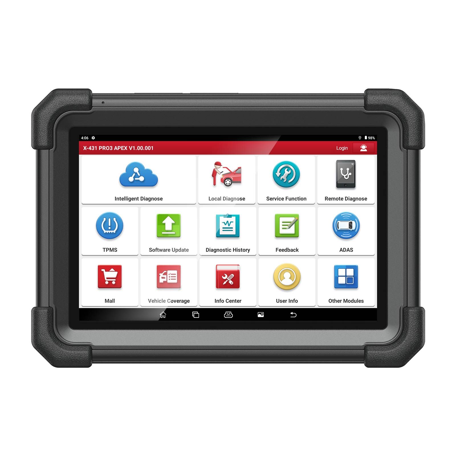 LAUNCH X431 PRO3 APEX Scanner de diagnostic Support Topologie Carte Codage en ligne CAN FD & DoIP HD Scan de camion avec 37+ Services
