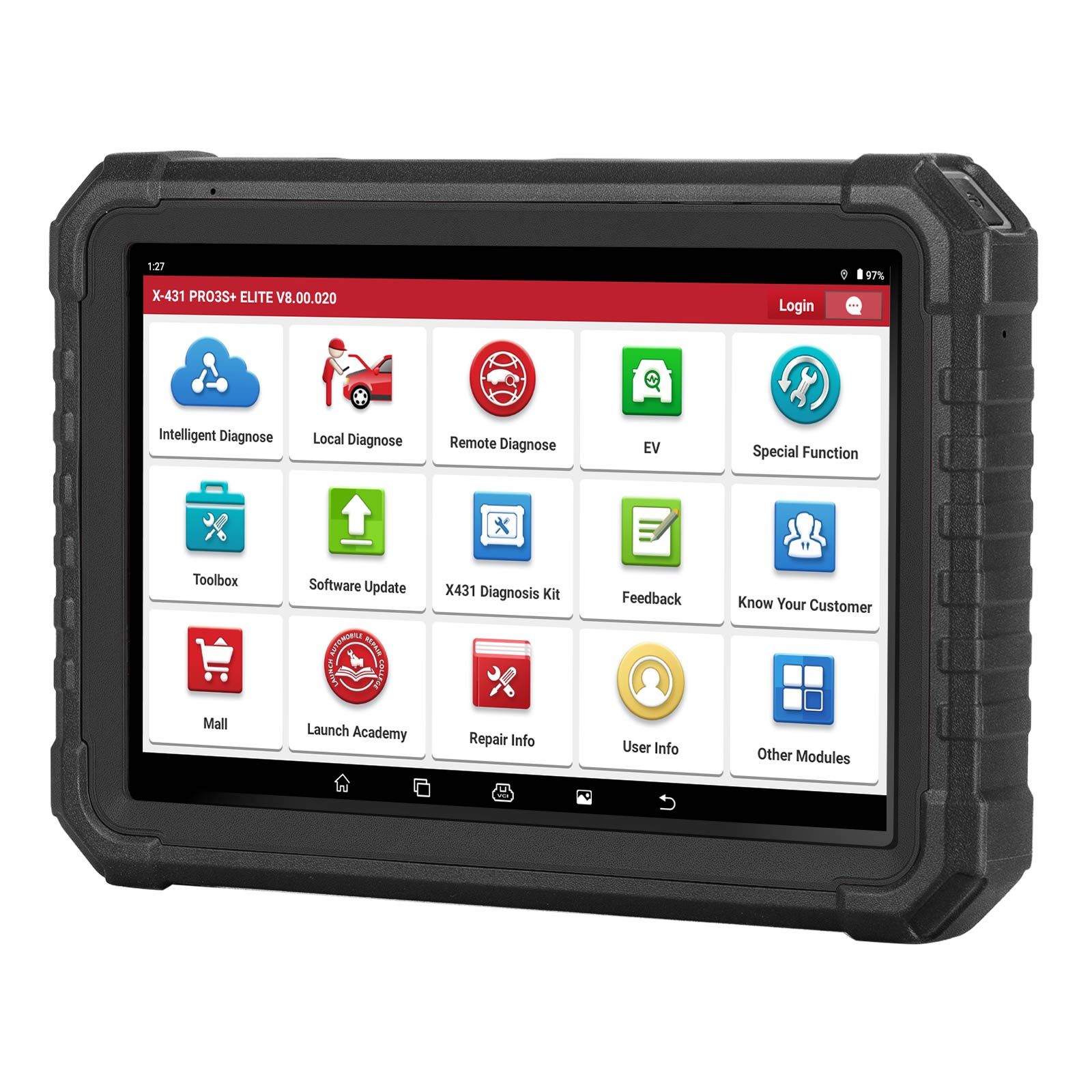2025 LAUNCH X431 PRO3S+ Elite Outil de balayage bidirectionnel tout-en-un avec support SmartLink 2.0 Carte de topologie, 60+ Service CANFD/DoIP/D-PDU