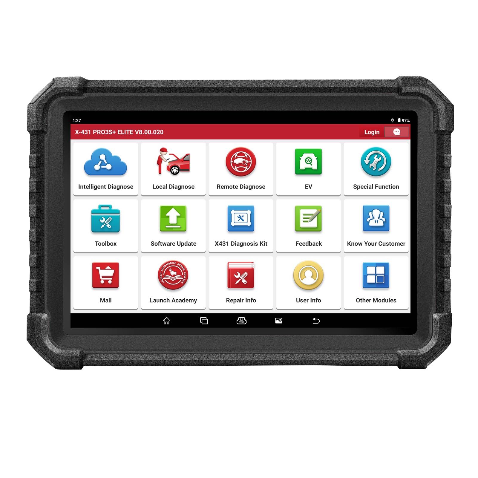 LAUNCH X431 PRO3S+ Elite Outil de balayage bidirectionnel tout-en-un avec support SmartLink 2.0 Carte de topologie, 60+ Service CANFD/DoIP/D-PDU