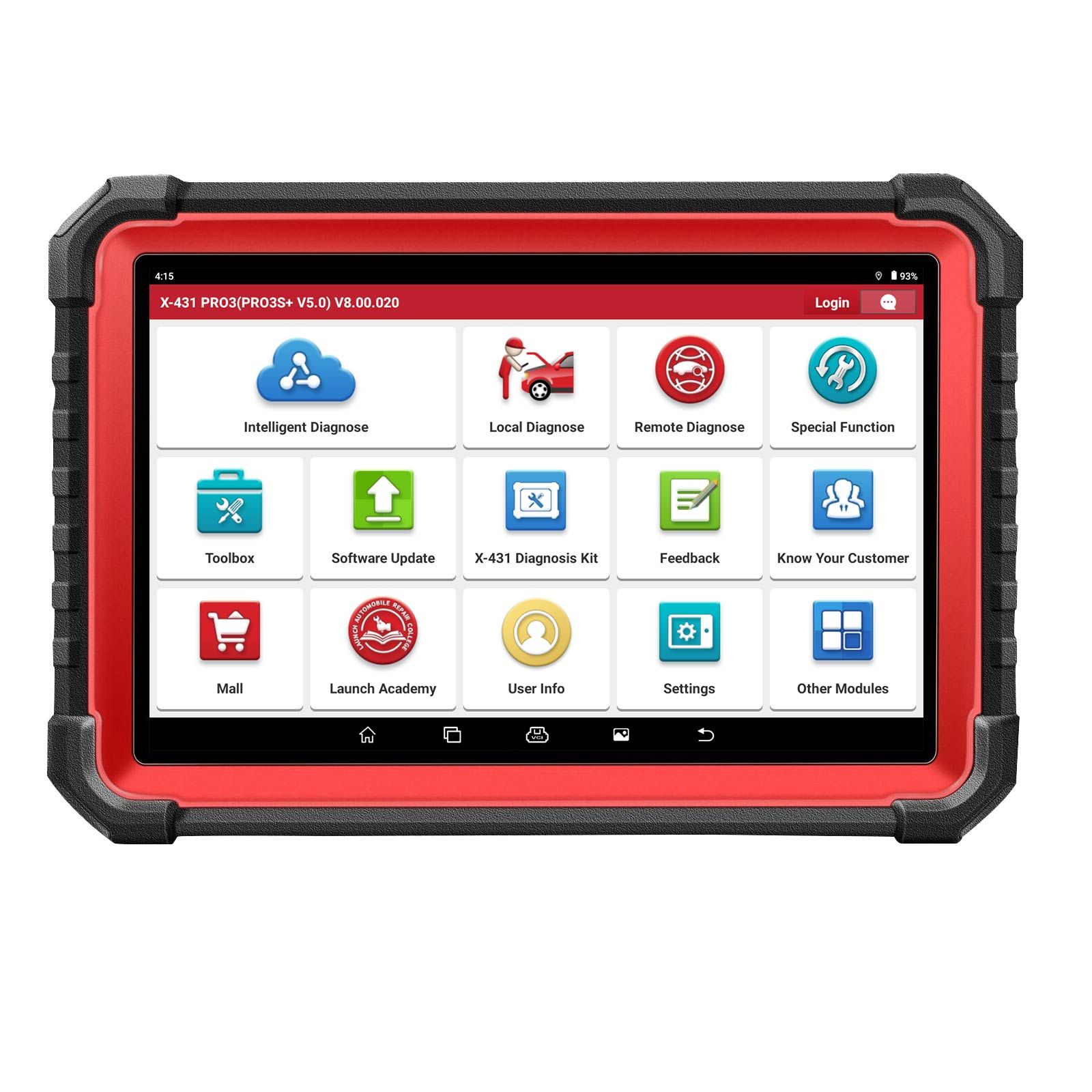 LAUNCH X431 PRO3S+ V5.0 Outil de balayage bidirectionnel, Service de réinitialisation 37+, Scanner de diagnostic Bluetooth de système complet de niveau OE, Codage de l'ECU