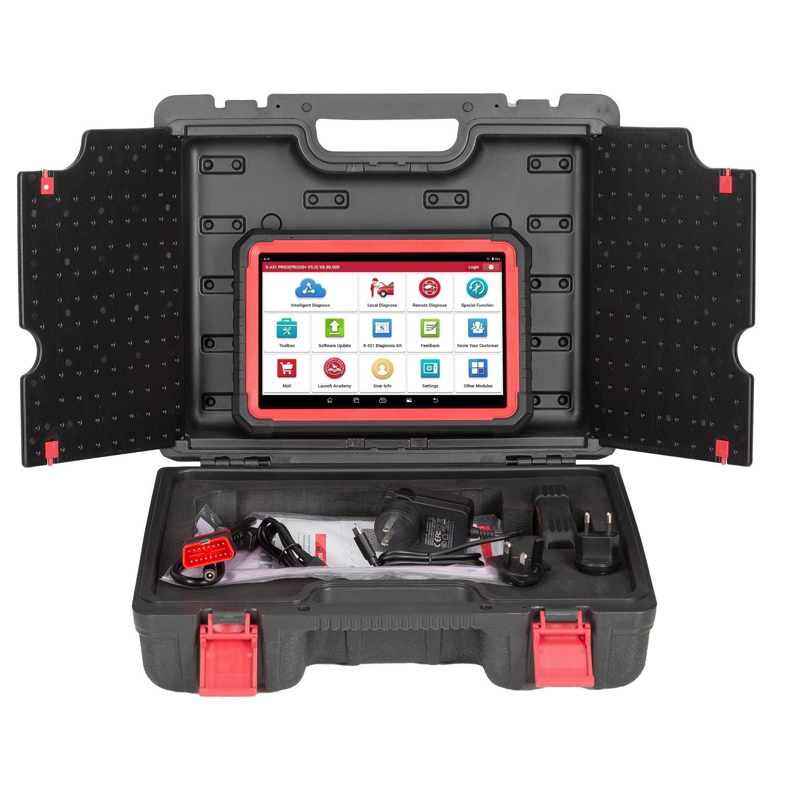 LAUNCH X431 PRO3S+ V5.0 Outil de balayage bidirectionnel, Service de réinitialisation 37+, Scanner de diagnostic Bluetooth de système complet de niveau OE, Codage de l'ECU